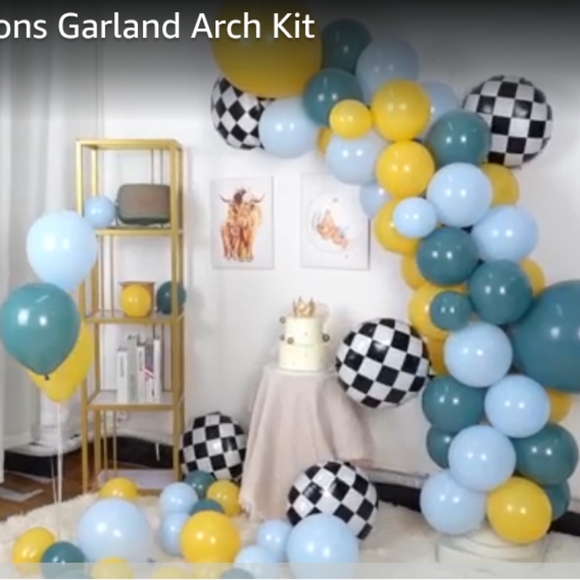 BNWT Unused Race Car Theme Balloon set - Picture 4 of 7